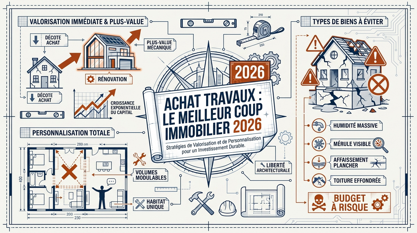 Rénovation d'une maison ancienne pour valorisation immobilière en 2026