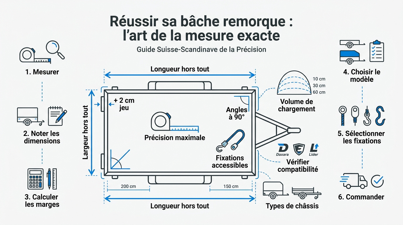 Mesure de bâche remorque